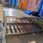 3×6 PACKAGING TABLE WITH AN UNDER SHELF