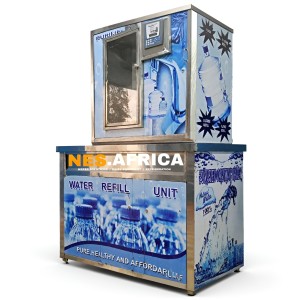 SINGLE WATER VENDING MACHINE  WITH  A RINSING POINT